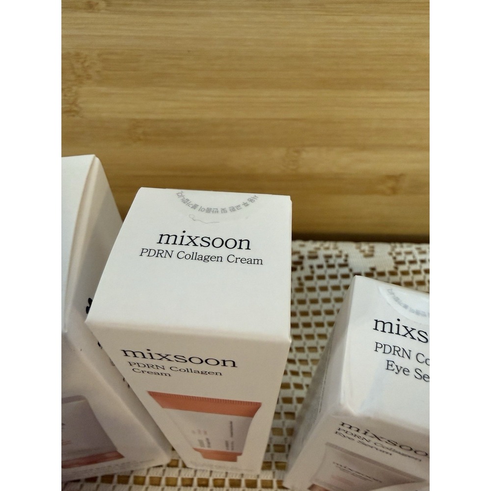 MIXSOON PDRN Collagen Cleanser, Cream, Serum & Toner Pads Skin Care Set-NEW! - Picture 7 of 11